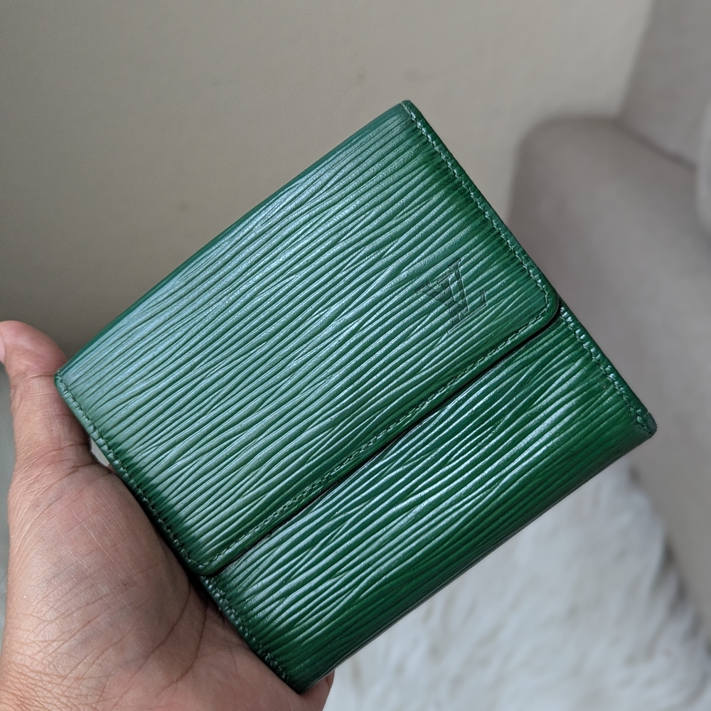 Green Textured Wallet